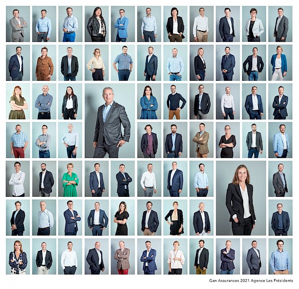 Gan assurance, les présidents, tbwa, portraits